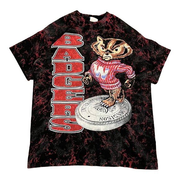 Vintage America Other - Wisconsin Badgers Vintage TSI University Madison T-Shirt Tye Dye Style Sz Large